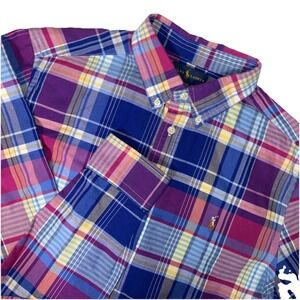 Ralph Lauren Polo XL (18-20) Long Sleeve Multicolors button up